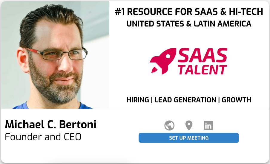 SaaS Talent Digital Card